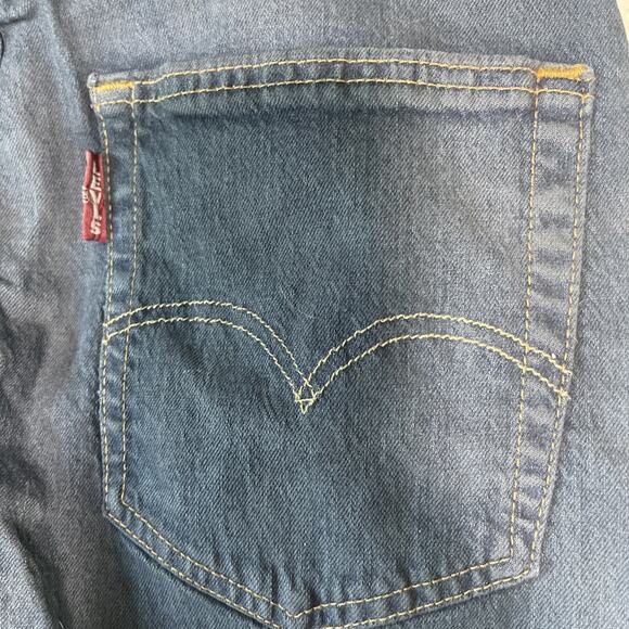 Levi's 511 Slim Fit Jeans W\Stretch Blue Men's Sizes 28x30 Washed Not Worn - Picture 4 of 5